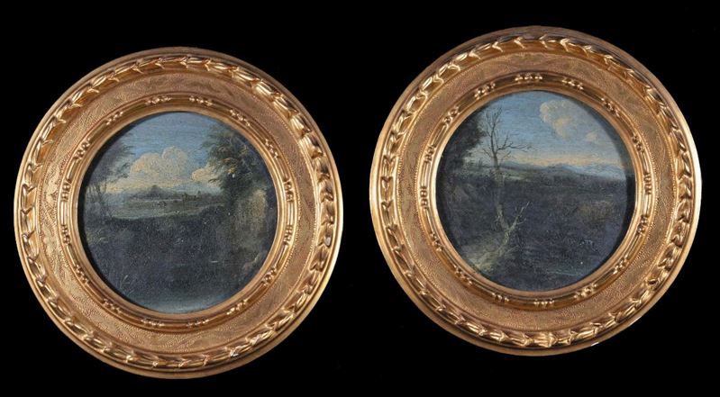 Scuola Veneta del XVIII secolo Paesaggi  - Asta La Dimora di un Conoscitore Bolognese - Cambi Casa d'Aste