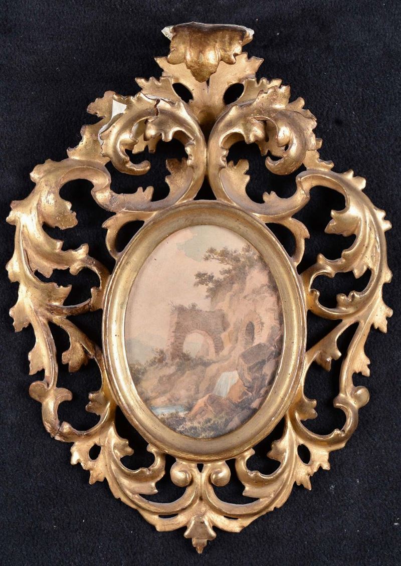 Anonimo del XIX secolo Rovine  - Auction The Collestions of a Fine Bolognese Art Connoisseur - Cambi Casa d'Aste