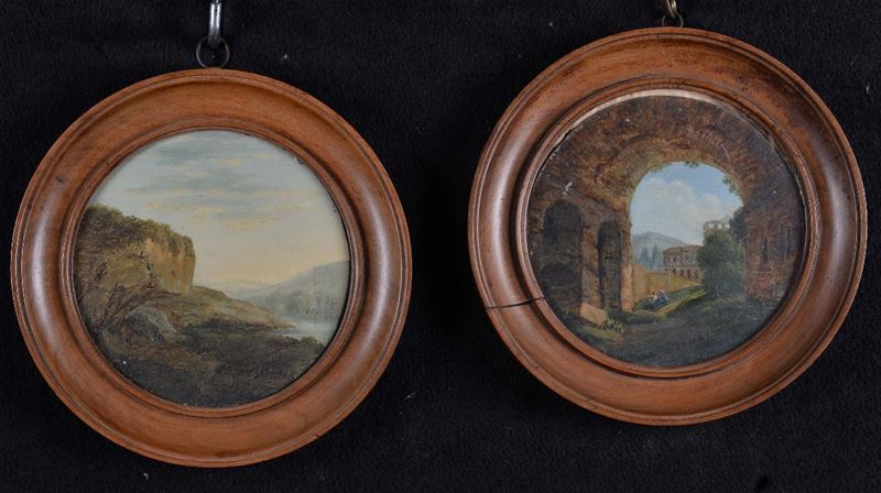 Anonimo del XIX secolo Paesaggi  - Auction The Collestions of a Fine Bolognese Art Connoisseur - Cambi Casa d'Aste