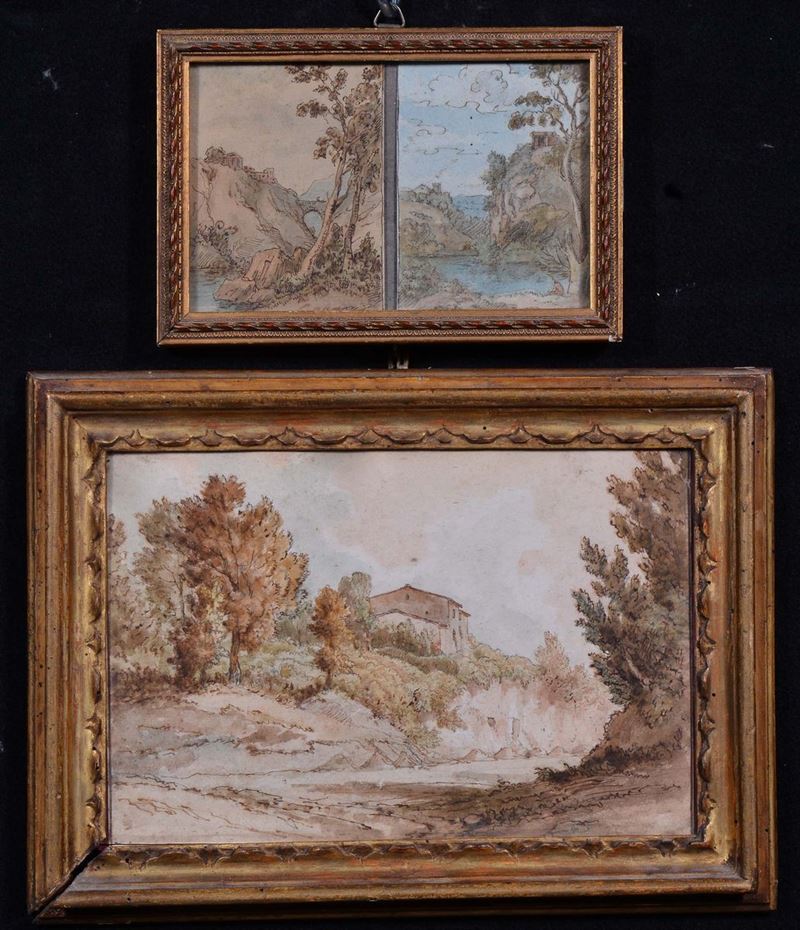 Anonimo del XIX secolo Paesaggi  - Auction The Collestions of a Fine Bolognese Art Connoisseur - Cambi Casa d'Aste
