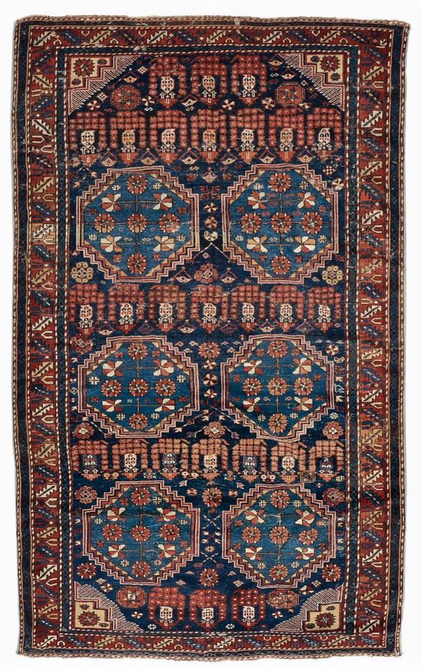 A Caucaso Shirvan Kuba rug end 19th century. Localized wear.