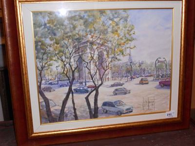Guido Hanset (1910-1992)veduta di Parigi, 1978
