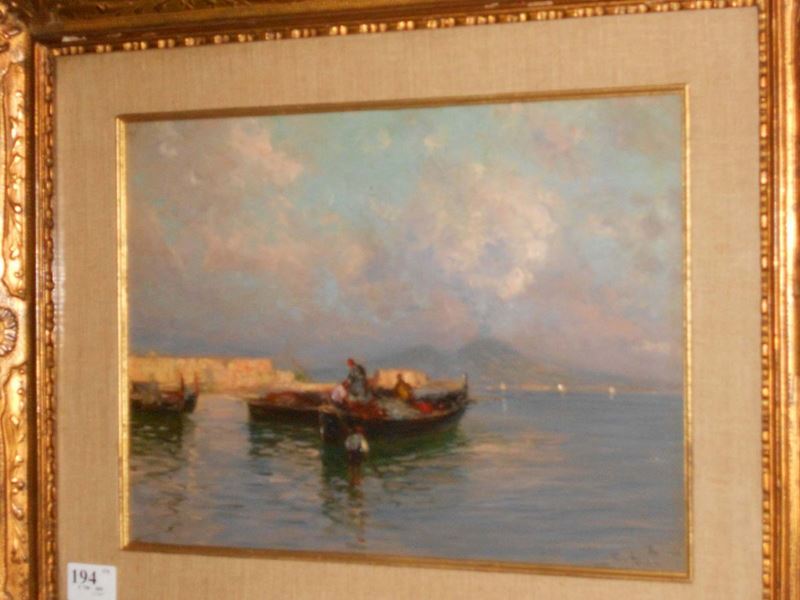Fulvio Tessitore (1870-1933) Veduta napoletana  - Auction 19th and 20th Century Paintings - Cambi Casa d'Aste