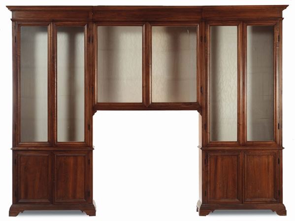 Grande libreria in noce, XIX secolo