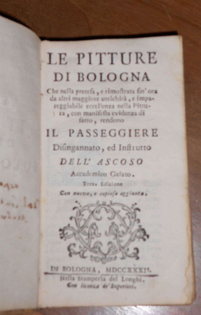 Malvasia Carlo Cesarele Pitture di Bologna