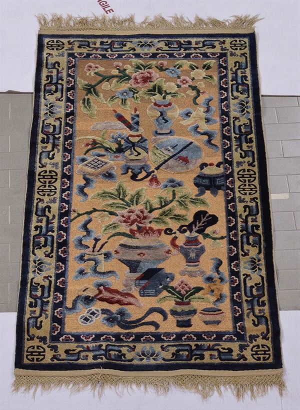 A China rug 20thcentury.