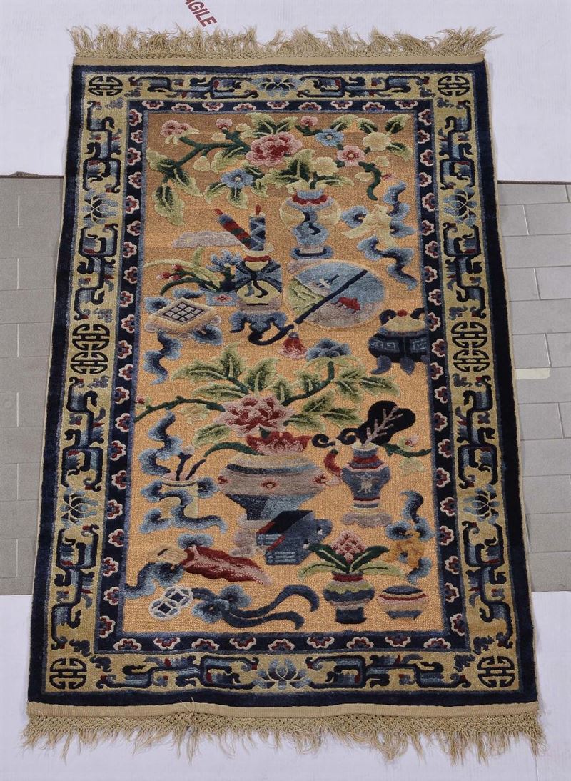 A China rug 20thcentury.  - Auction Ancient Carpets - Cambi Casa d'Aste