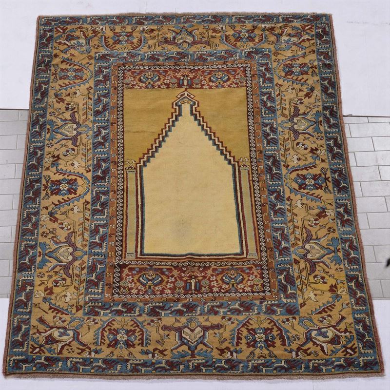 An Anatolia Kirshair rug early 20th century.Good condition.  - Auction Ancient Carpets - Cambi Casa d'Aste