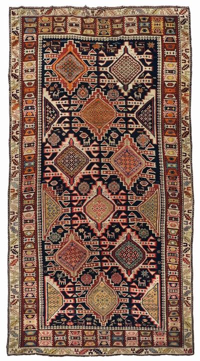 Tappeto Caucasico Shirvan, Fine XIX Inizio XX Secolo
