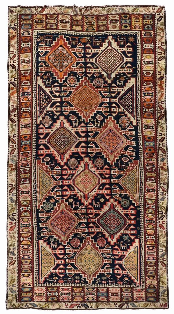 A Caucaso Shirvan long rug end 19th century.Good condition.