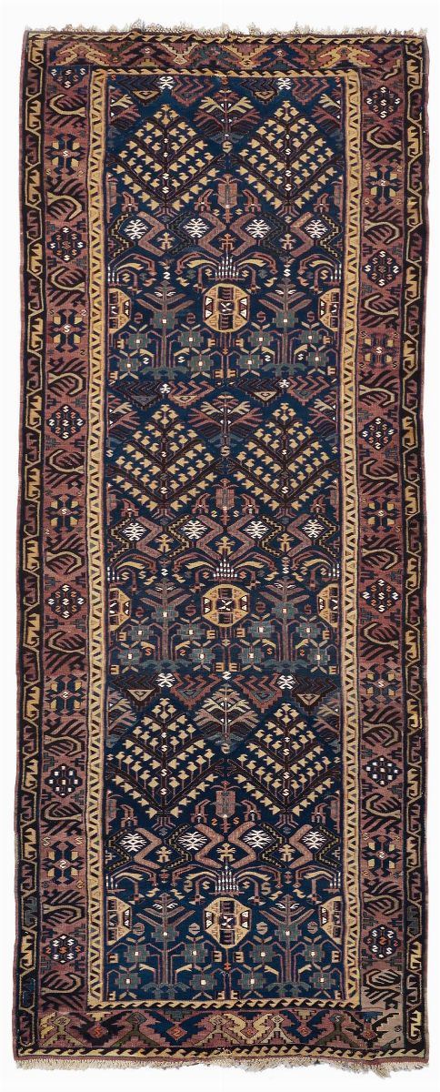 A very fine Daghestan kilim late 19th early 20th century.Very good condition.  - Auction Ancient Carpets - Cambi Casa d'Aste