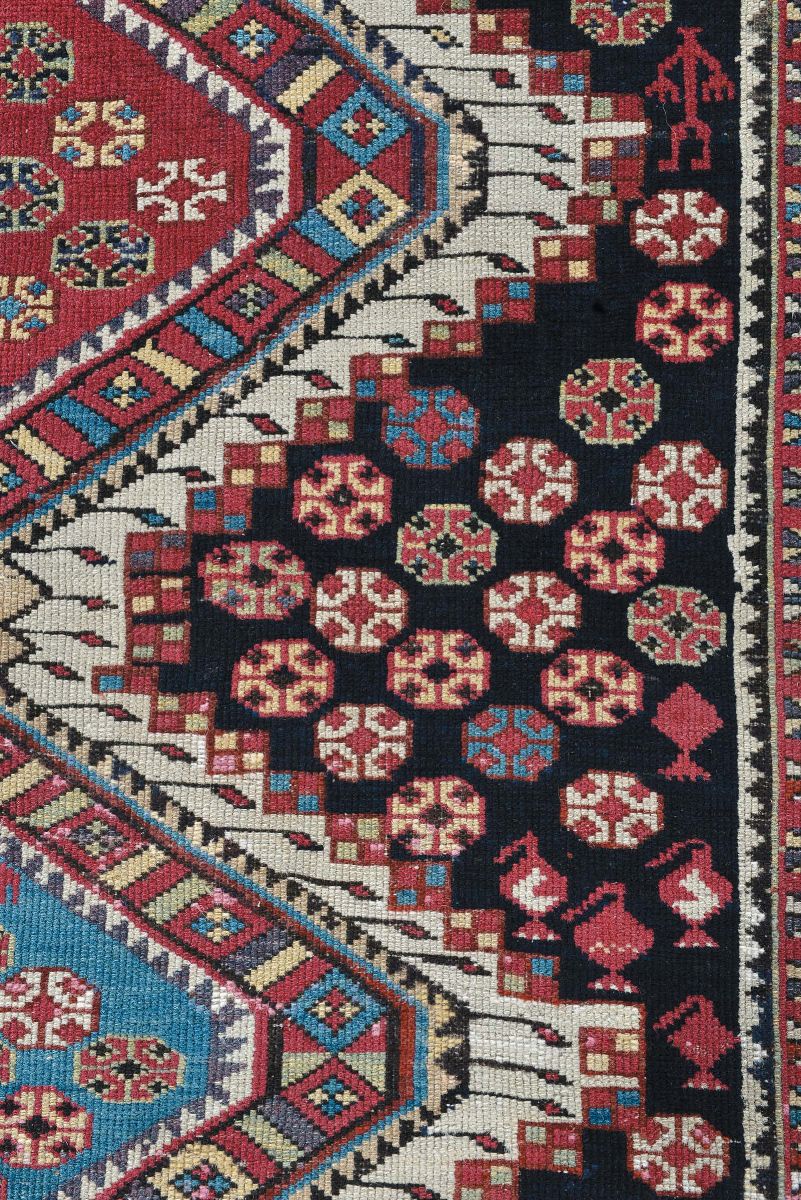 Tappeto Caucasico Shirvan, Fine XIX Secolo