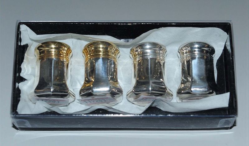 Lotto di Quattro Salierine Cartier in Sterling