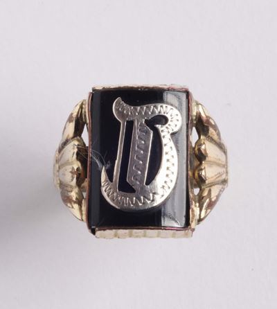 Anello da Lutto con Iniziale