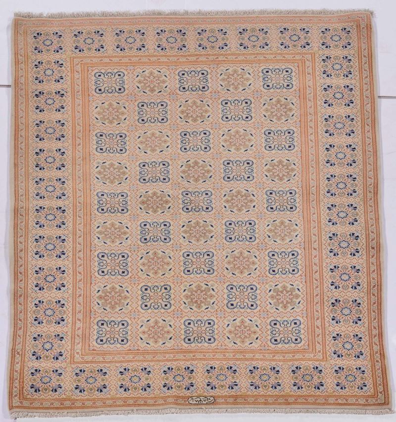 A Persia Keshan rug mid 20th century.Signed Shadsar good condition.  - Auction Ancient Carpets - Cambi Casa d'Aste