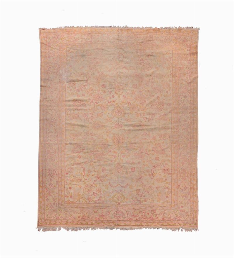 An Anatolia Ushak carpet end 19th century.Overall slight wear.  - Auction Ancient Carpets - Cambi Casa d'Aste