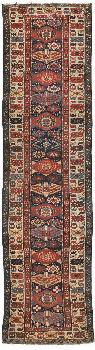 Gandje runner end 19th century. Overall good condition.  - Auction Ancient Carpets - Cambi Casa d'Aste