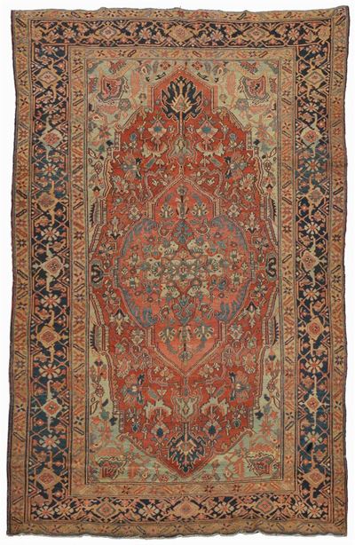 Tappeto Persiano Nord-ovest Persia Heritz, Inizio XX Secolo