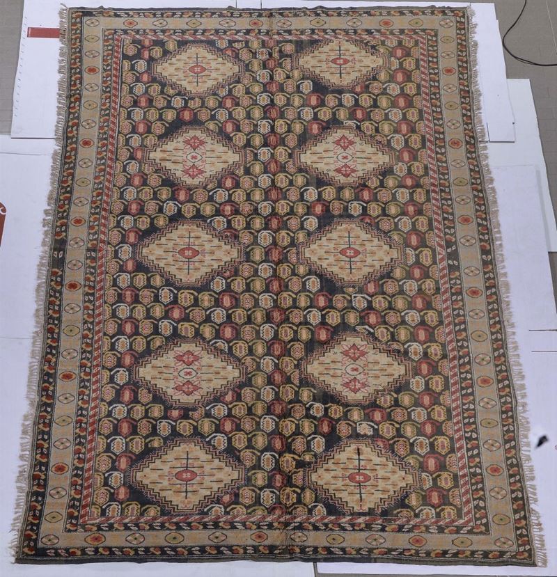 A west turkestan Kothan carpet early 20th century.  - Auction Ancient Carpets - Cambi Casa d'Aste