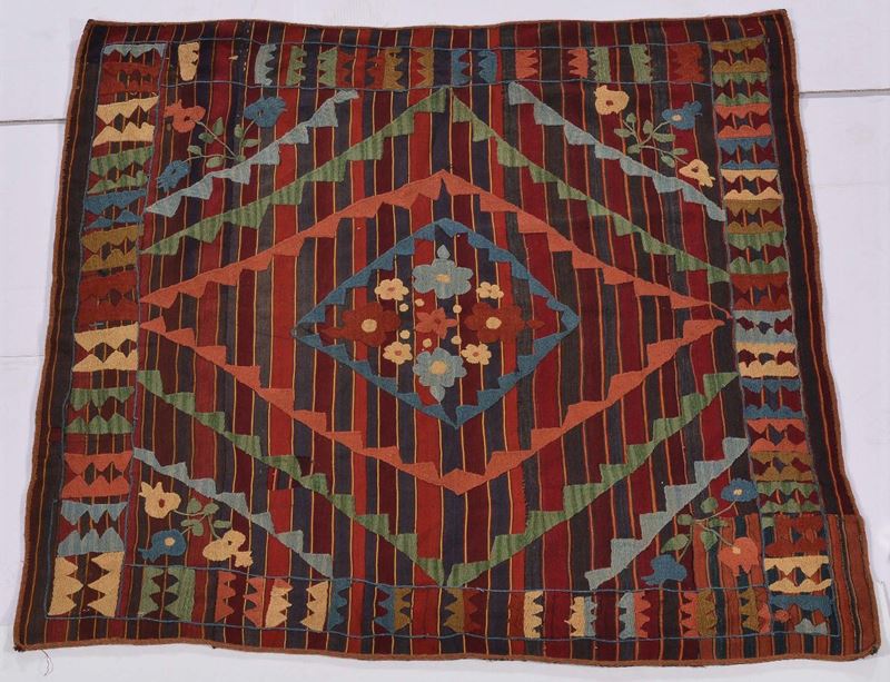 A Persia Shasavan flatweave early 20th century.Some areas reparing.  - Auction Ancient Carpets - Cambi Casa d'Aste