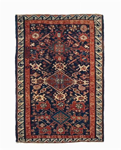 Tappeto Caucasico Shirvan Seichur, Fine XIX Secolo