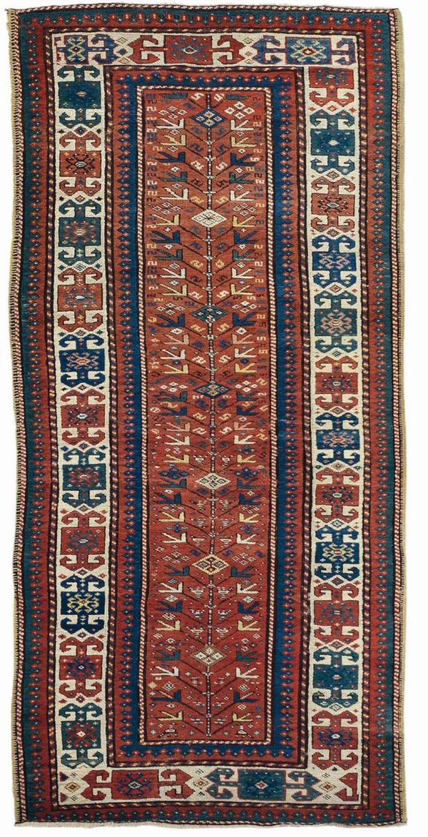 A runner carpet Kasak caucasus end 19th century.Overal very good condition.