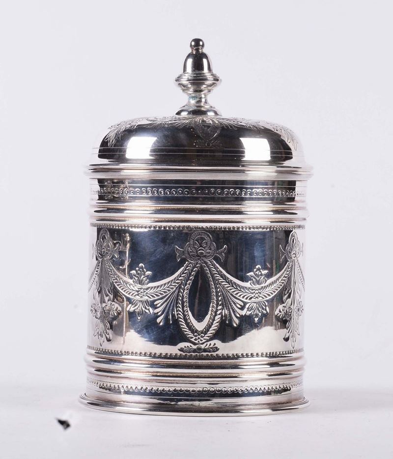 Scatola con coperchio in argento  - Asta Argenti e Gioielli Antichi e Contemporanei - Cambi Casa d'Aste