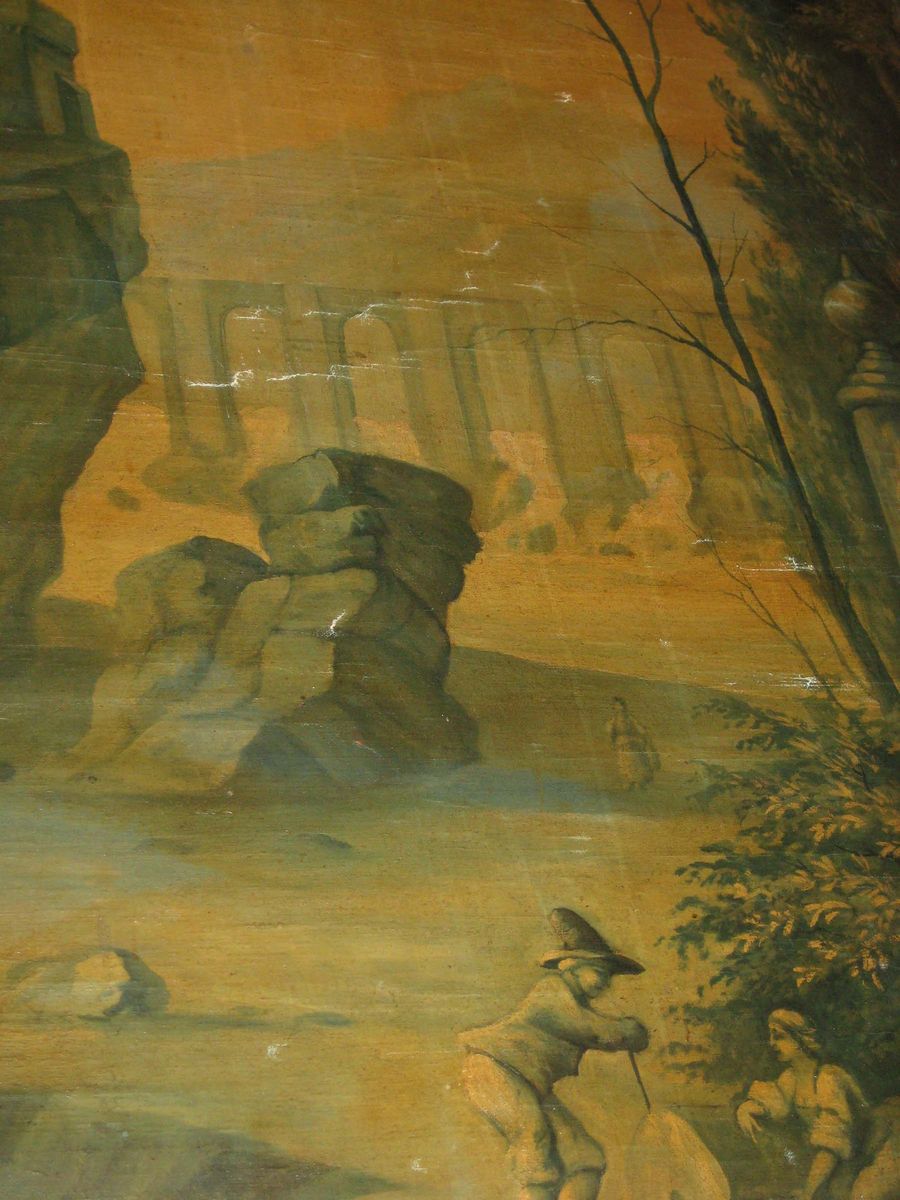 Pannello su Tela Raffigurante Paesaggio con Architetture