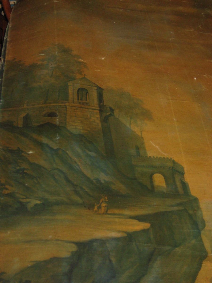Pannello su Tela Raffigurante Paesaggio con Architetture