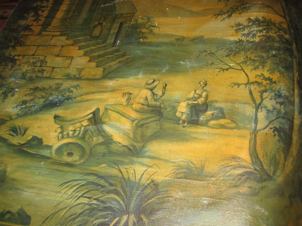 Pannello su Tela Raffigurante Paesaggio con Architetture