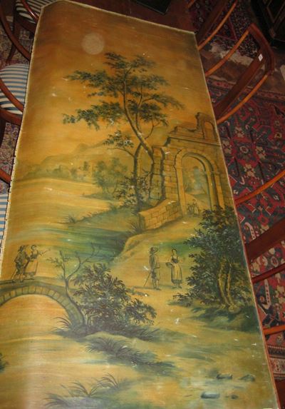 Pannello su Tela Raffigurante Paesaggio con Architetture