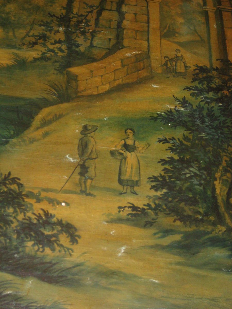 Pannello su Tela Raffigurante Paesaggio con Architetture