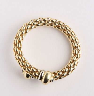 Fope, Bracciale con Due Zaffiri Cabochon
