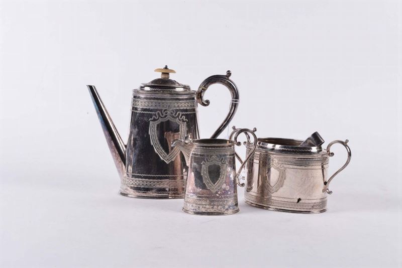 Servito da tè e caffè in argento  - Asta Argenti e Gioielli Antichi e Contemporanei - Cambi Casa d'Aste