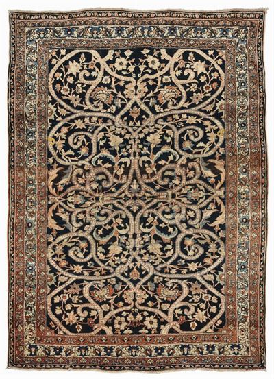 Tappeto Persiano Tabriz Hadji Djalili, Fine XIX Inizio XX Secolo