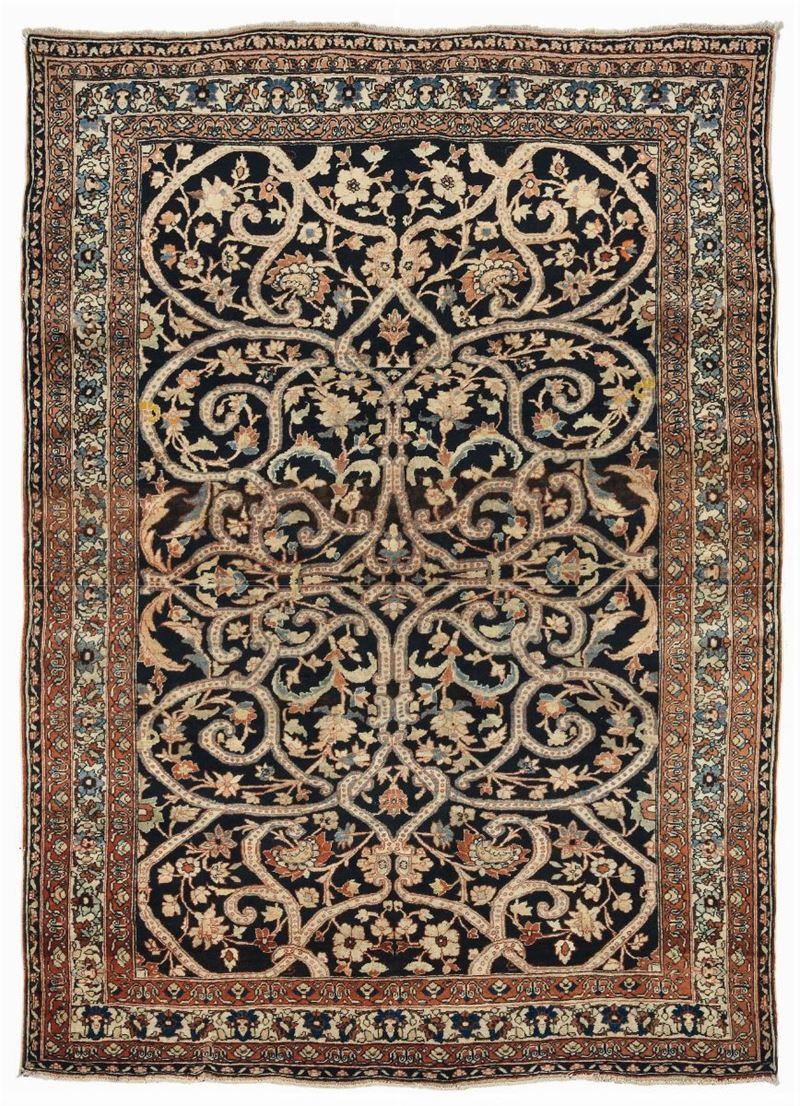 ATabriz Hadj dajalili rug late 19th century. Good condition.  - Auction Ancient Carpets - Cambi Casa d'Aste