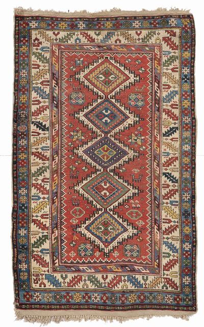 Tappeto Caucasico Shirvan, Fine XIX Inizio XX Secolo