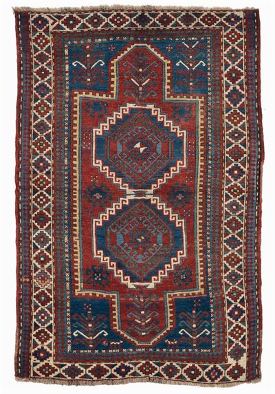 Tappeto Caucasico Kazak, Fine XIX Inizio XX Secolo