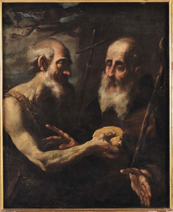 Gioacchino Assereto (1600-1649) Sant'Antonio e San Francesco