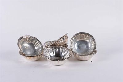 Dodici Coppette Lavadita in Argento