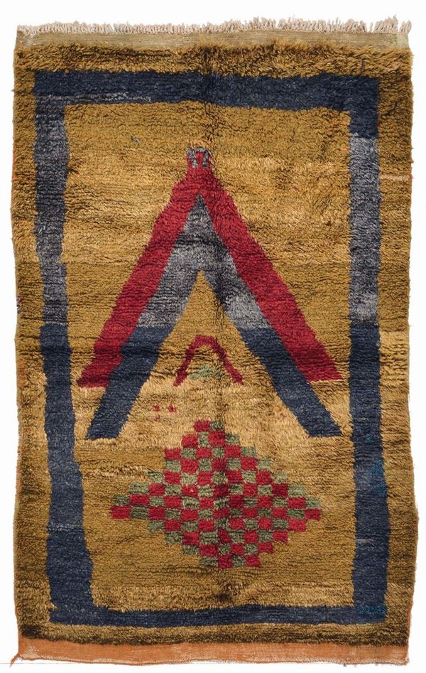 An Anatolia Tulu rug mid 20th century. Good condition.