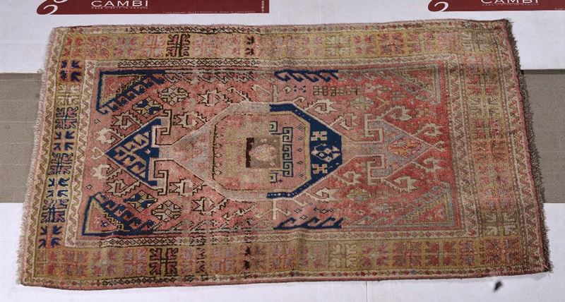A Konia rug Anatolia early 20th century.Good condition.  - Auction Ancient Carpets - Cambi Casa d'Aste