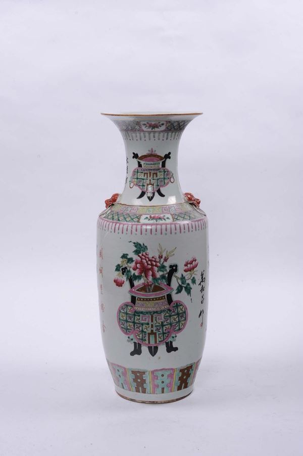 Vaso in porcellana, Cina XX secolo