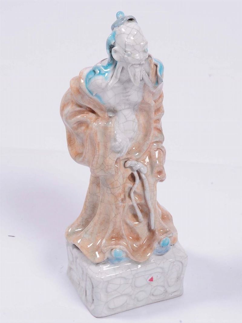 Statua raffigurante saggio, Cina XX secolo  - Asta Antiquariato e Dipinti Antichi - II - Cambi Casa d'Aste