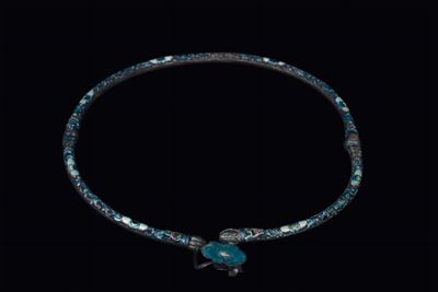 Collana Rigida con Smalti, Cina, Dinastia Qing, XIX Secolo