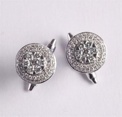 Bottoni da Polso con Pavé di Diamanti