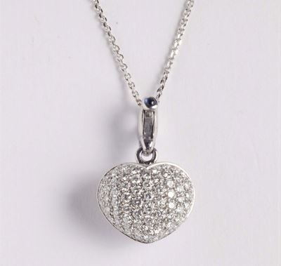 Cuore con Pavé di Diamanti