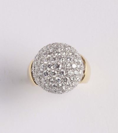 Anello con Pavé di Diamanti