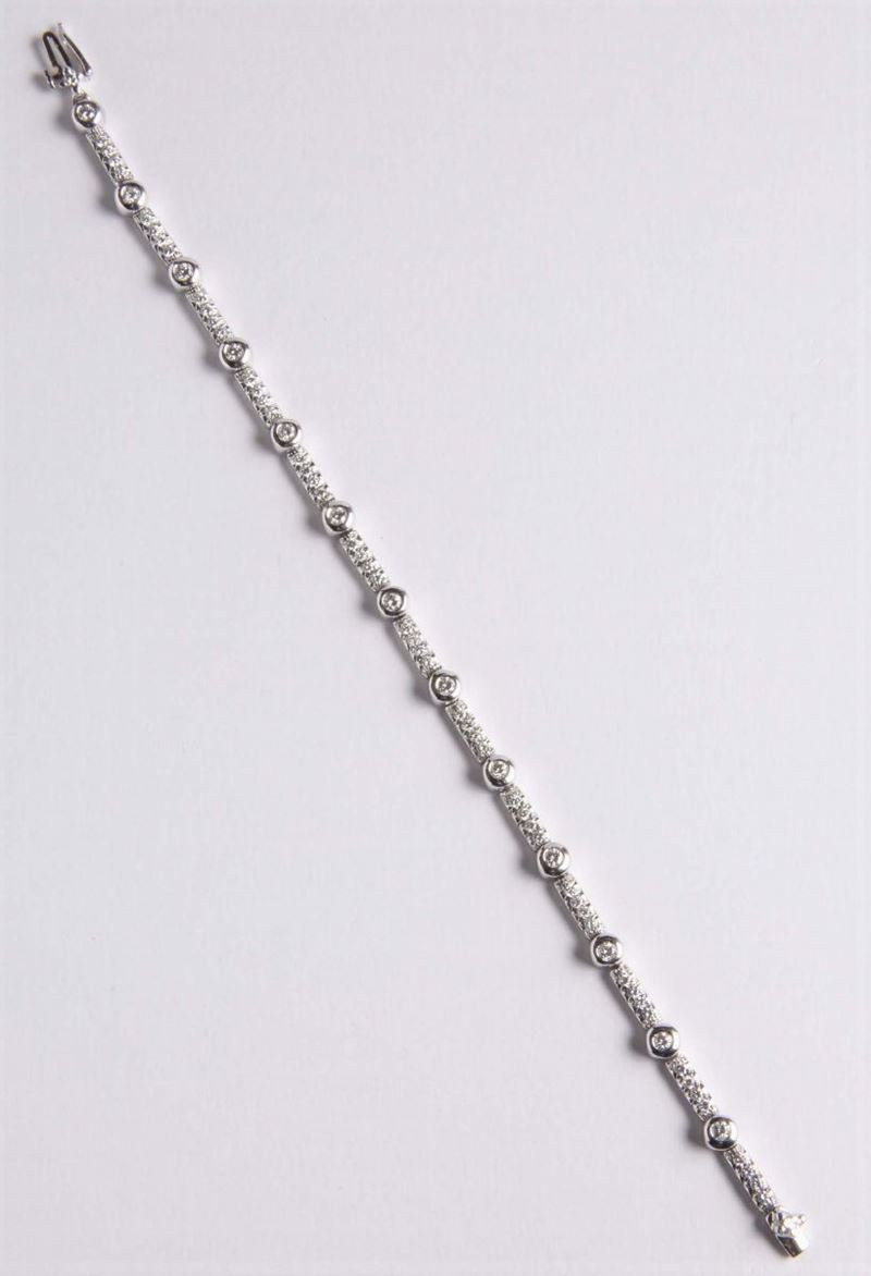 Bracciale con diamanti  - Auction Silvers, Ancient and Contemporary Jewels - Cambi Casa d'Aste