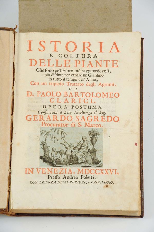 Clarici, Paolo Bartolomeo Historia e coltura delle piante